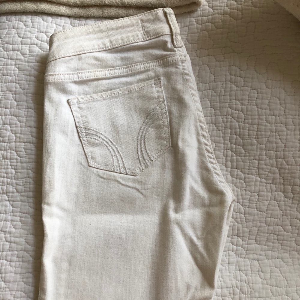 Hollister white jeans